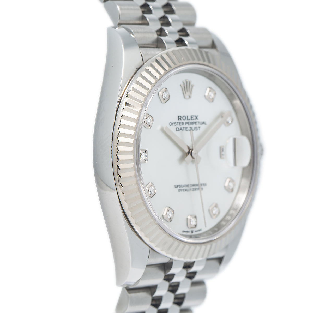 Rolex Datejust 126334 2022 Complete Jubliee Factory MOP Diamond Dial Watch 41mm