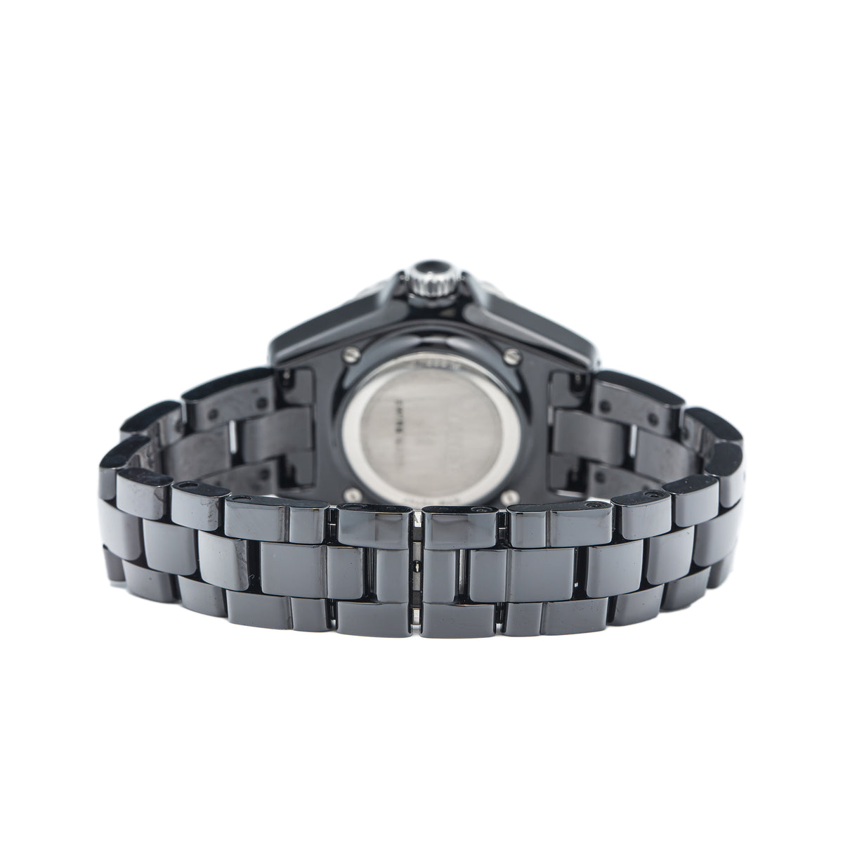 Chanel J12 H0681 Ceramic Black Arabic Numeral Dial Quartz Ladies Watch 34mm