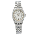 Rolex Date 69190 Stainless Steel Jubilee White Dial Automatic Ladies Watch 26mm
