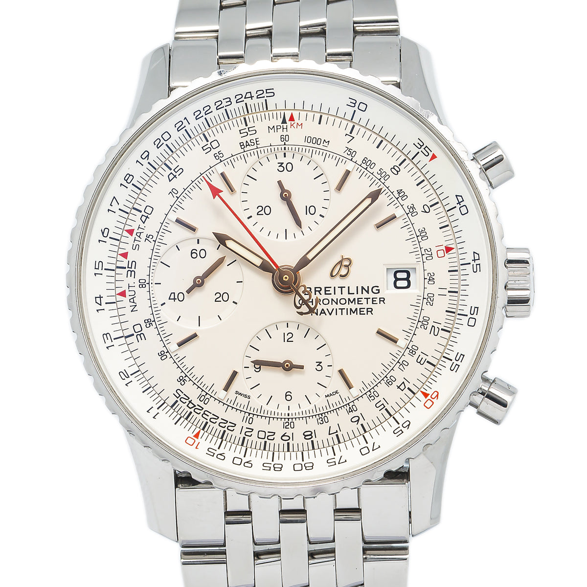 Breitling Navitimer Chronograph A13324 Stainless Steel Cream Dial Men's 41mm