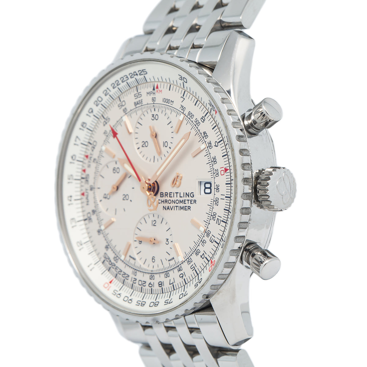 Breitling Navitimer Chronograph A13324 Stainless Steel Cream Dial Men's 41mm