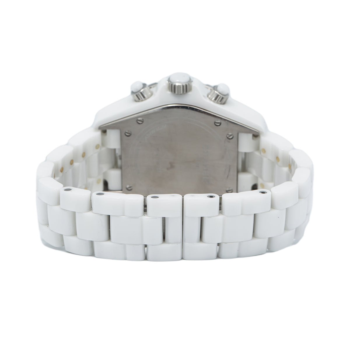 Chanel J12 H1008 Automatic Ceramic White Dial Diamond Bezel Ladies Watch 41mm