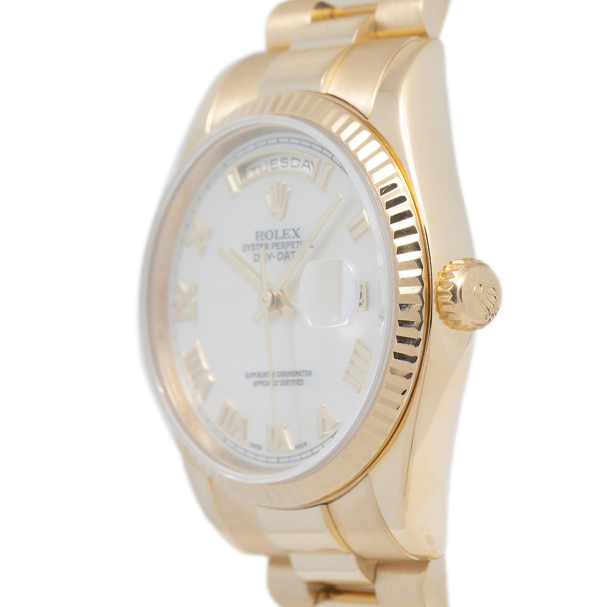 Rolex Day-Date 118238 18k Yellow Gold President MOP Automatic Men's Watch 36mm