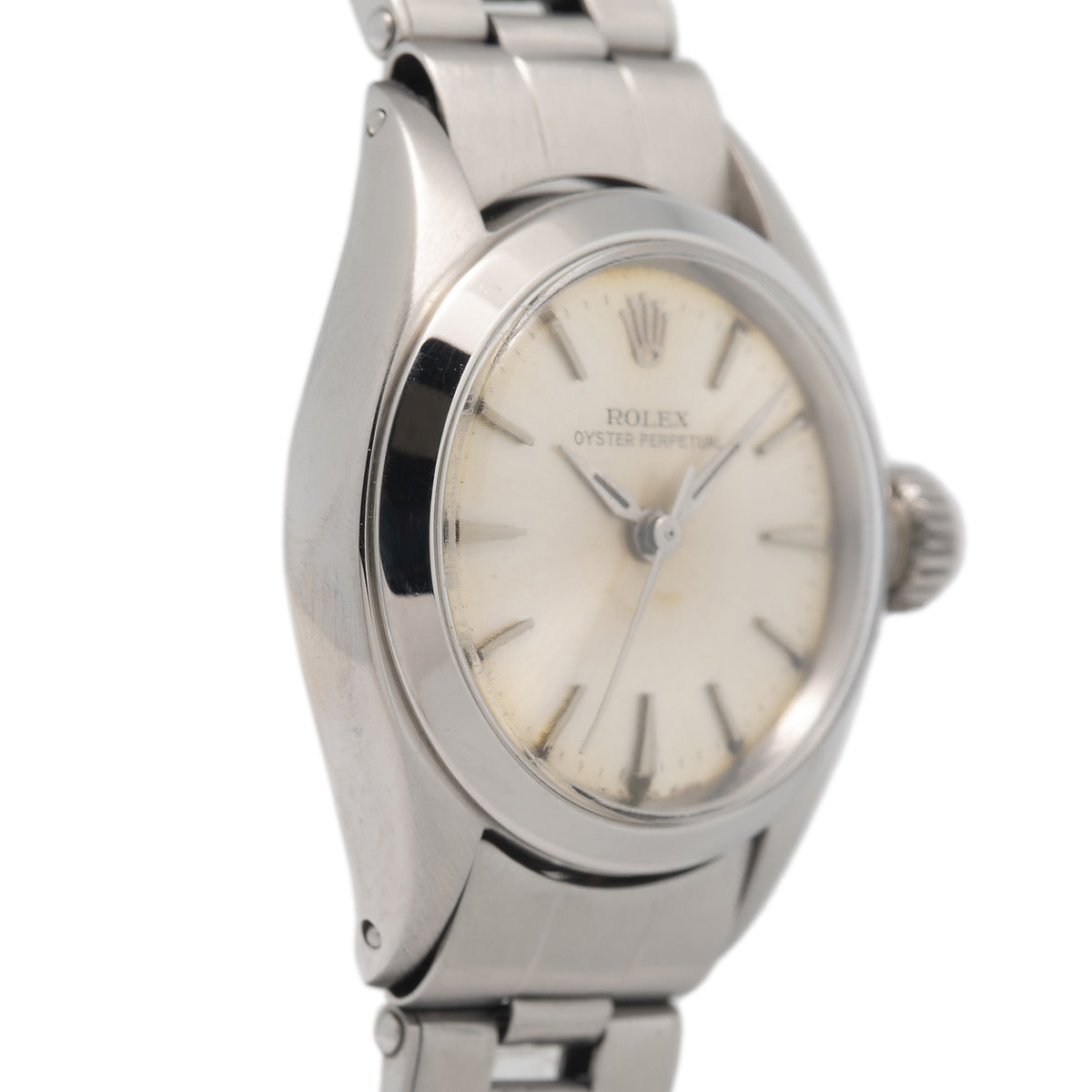 Rolex Oyster Perpetual 6618 Stainless Oyster Silver Dial Ladies Watch 24mm