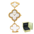 Van Cleef & Arpels Alhambra VCARO40T00 B/P 18k YG Quartz Ladies' Watch 26x26mm