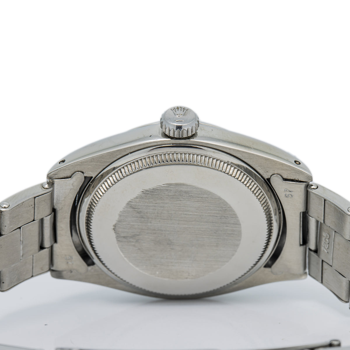 Rolex Oyster Perpetual Date 1500 Oyster Auto SS Silver Index Dial Men Watch 34mm