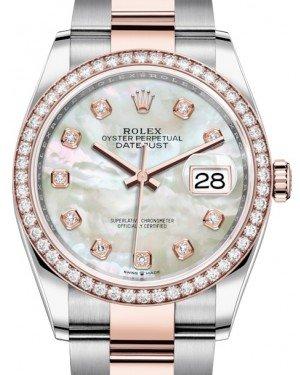 Rolex Datejust 279381RBR Jubilee 2019 Complete 18K Rose MOP Diamond Dial 28mm