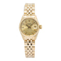 Rolex Date 6517 18k Yellow Gold Oyster Champagne Dial Auto Ladies Watch 25mm
