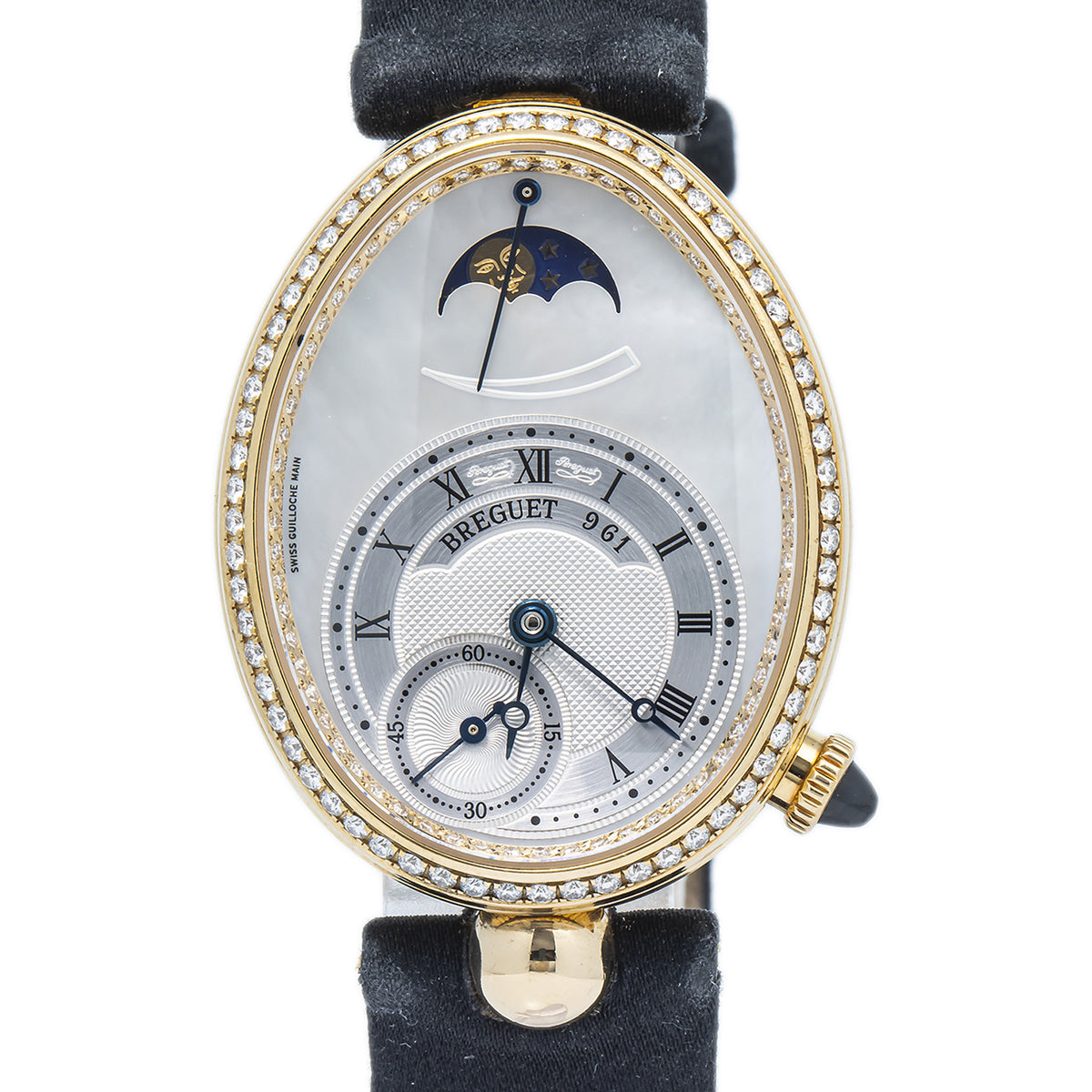 Breguet Reine De Naples 8908BA 18K Yellow Gold MOP Dial Auto Ladies Watch 29mm