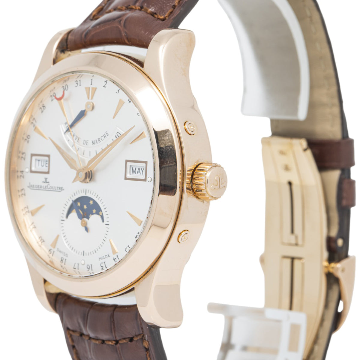 Jaeger-LeCoultre Master Calendar 147.2.41.S 18k RG Silver Dial Auto Men's 39mm