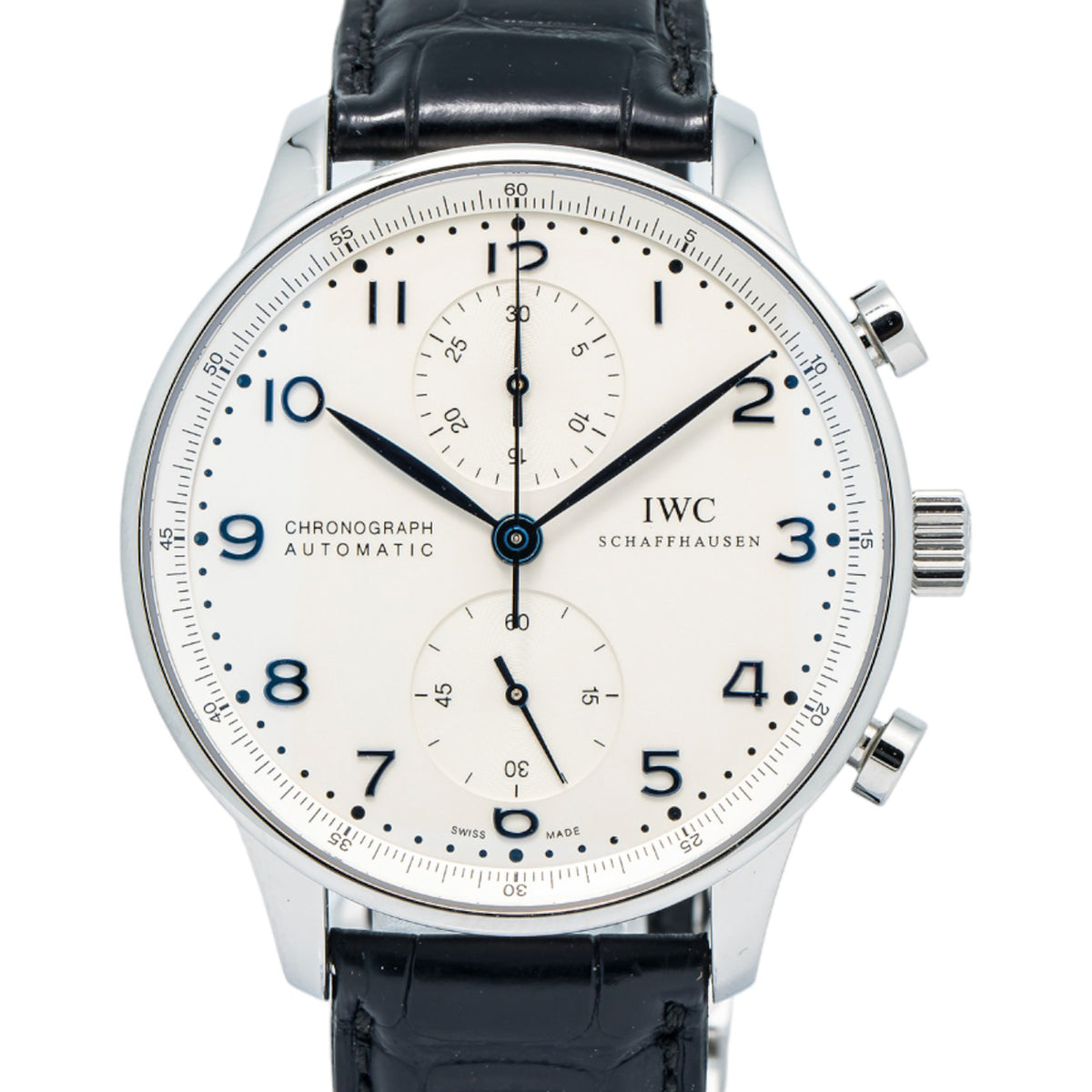 IWC Portugieser Chronograph IW371446 Stainless Steel Automatic Men's Watch 41mm