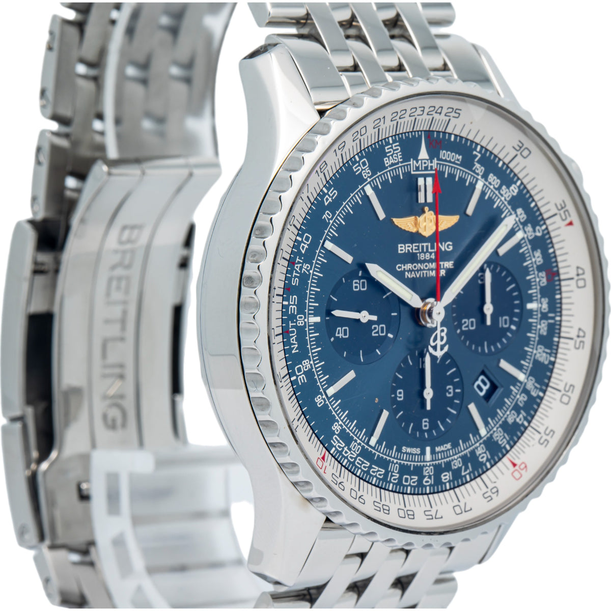 Breitling Navitimer AB012721 Complete 2018 Stainless Blue Dial Men's 46mm