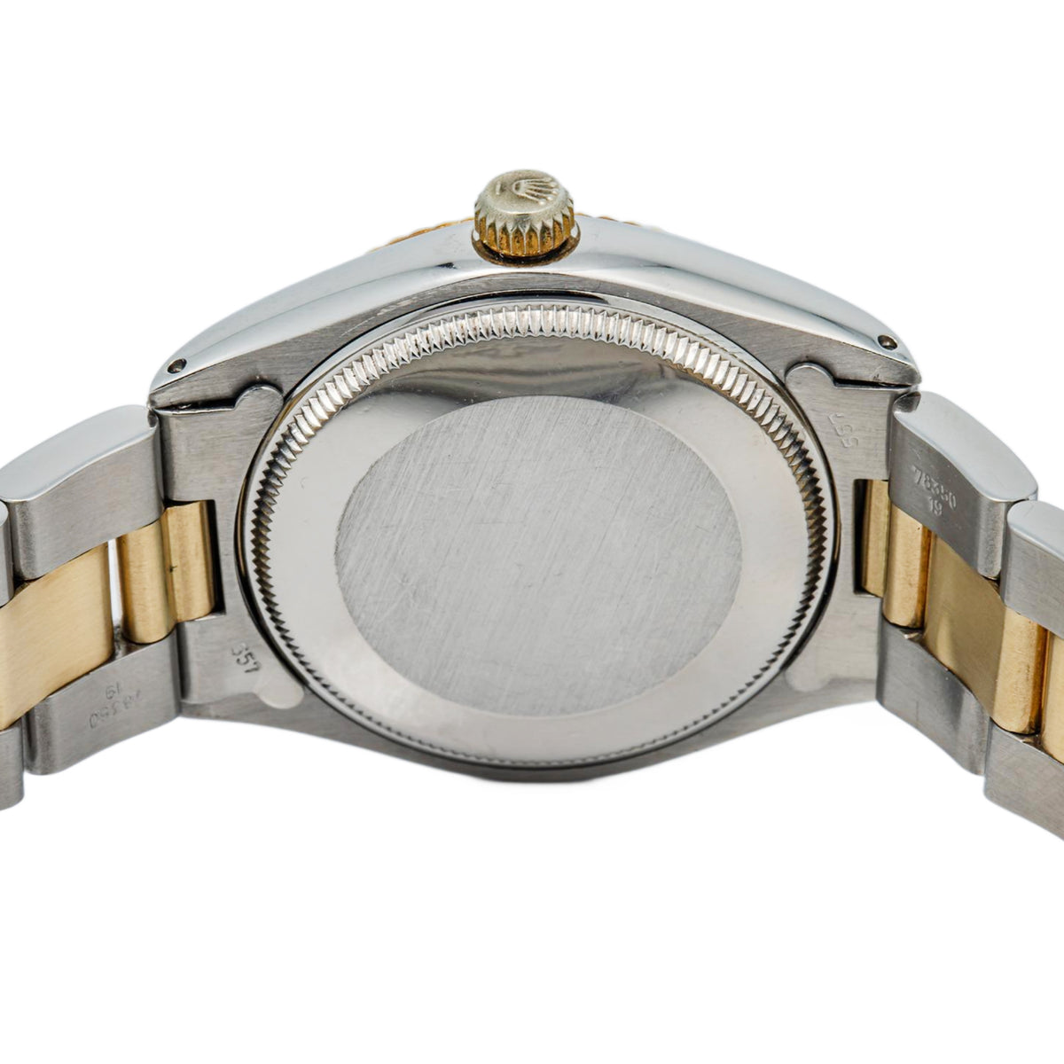 Rolex Oyster Perpetual 5500 Yellow Gold Two Tone White Dial Auto Unisex 34mm