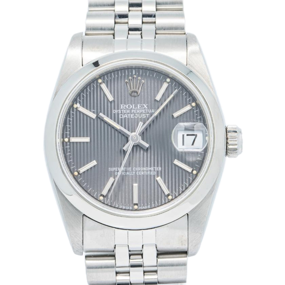 Rolex Datejust 68240 Stainless Jubilee Rhodium Dial Auto Ladies Watch 31mm