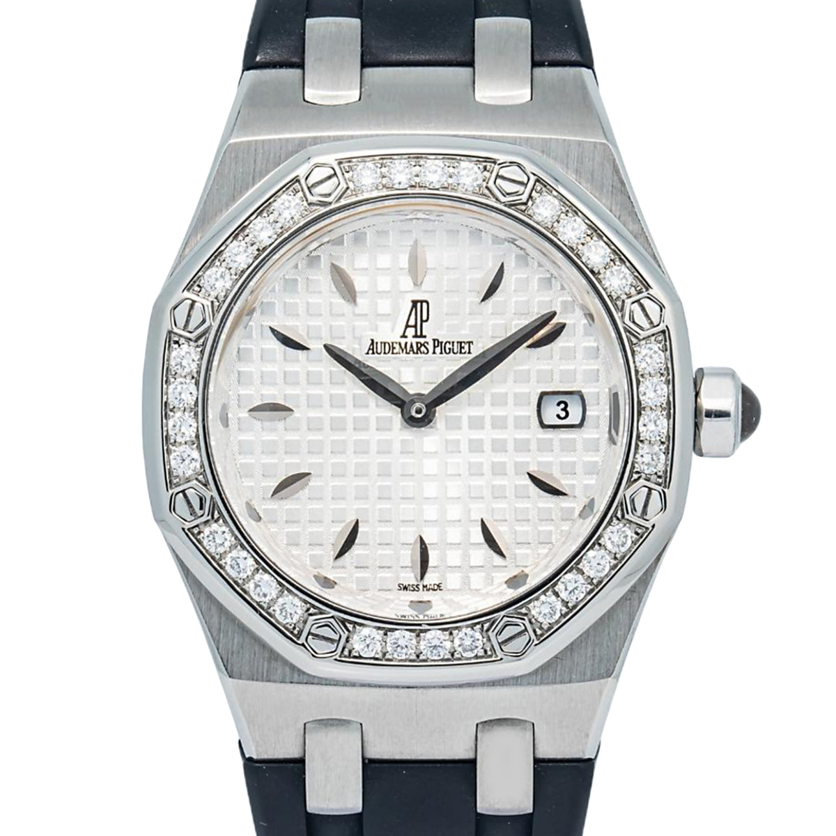 Audemars Piguet Royal Oak 67621st Steel Diamond Bezel Quartz Ladies Watch 33mm