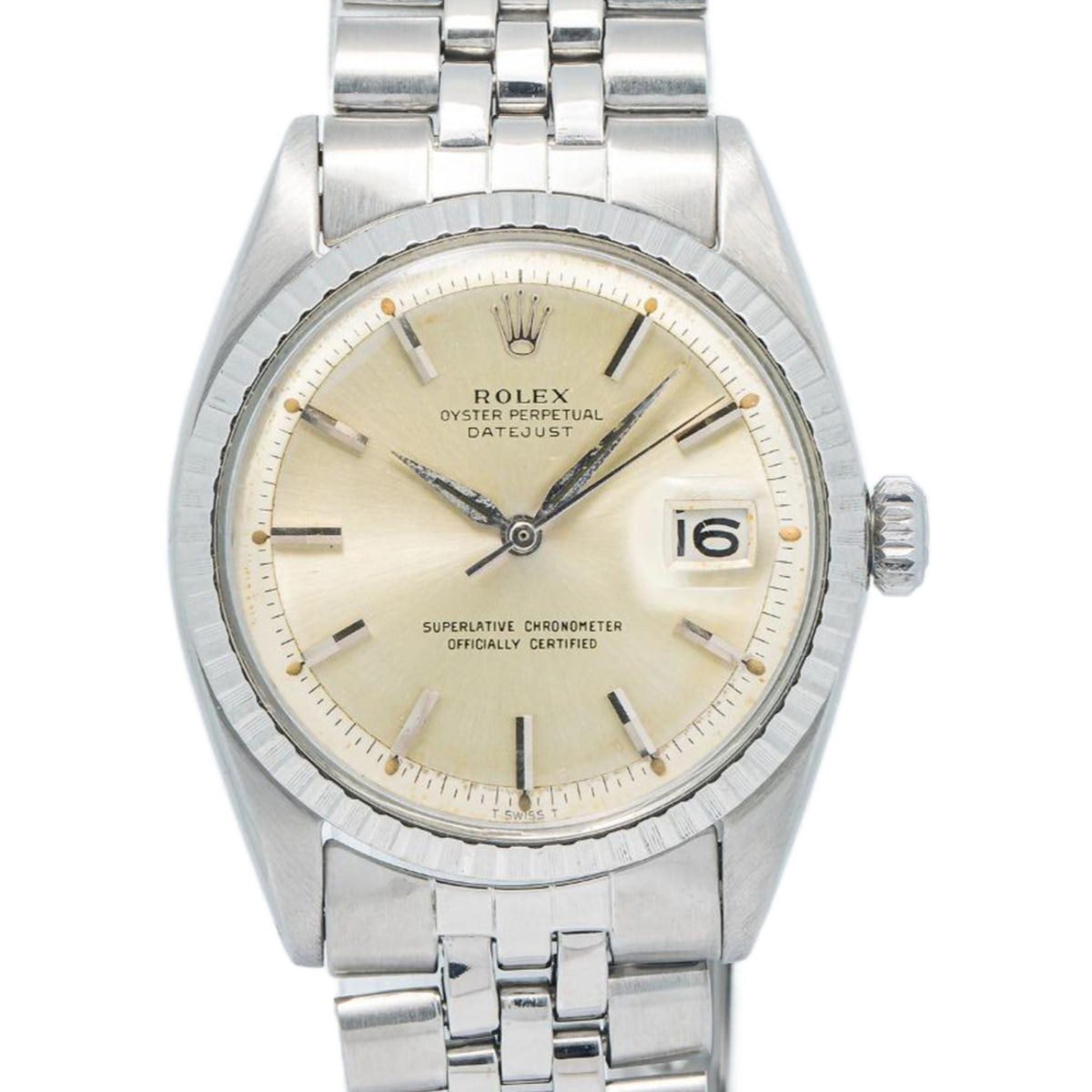 Rolex Datejust 1603 Stainless Steel Jubilee Silver Dial Automatic Men Watch 36mm