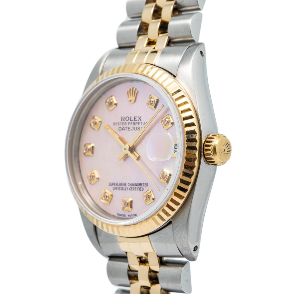 Rolex DateJust 68273 Jubilee Two Tone 18k Yellow Gold MOP Dial Auto Ladies 31mm