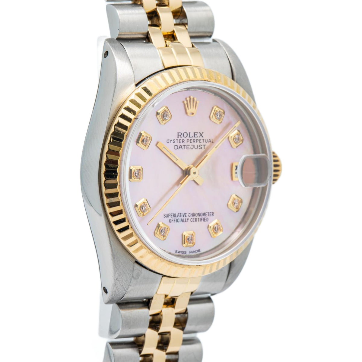 Rolex DateJust 68273 Jubilee Two Tone 18k Yellow Gold MOP Dial Auto Ladies 31mm