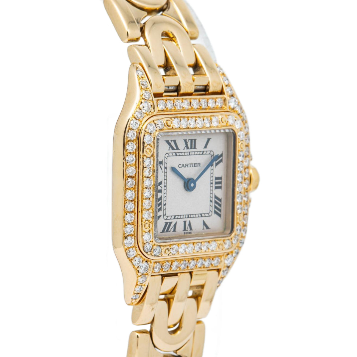 Cartier Panthere Deco 1070 W25022N3 18K YG Factory Diamond Quartz Ladies 22mm