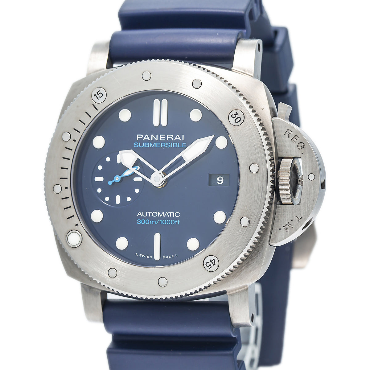 Panerai Submersible PAM00692 BMG-TECH Titanium Automatic Blue Dial Watch 47mm