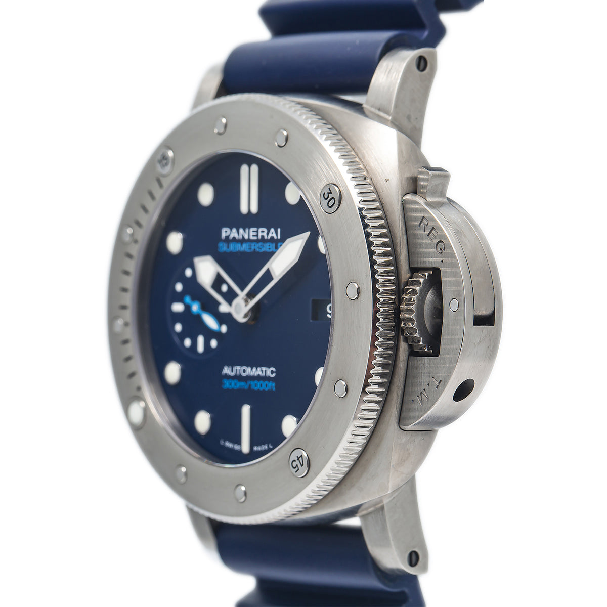 Panerai Submersible PAM00692 BMG-TECH Titanium Automatic Blue Dial Watch 47mm