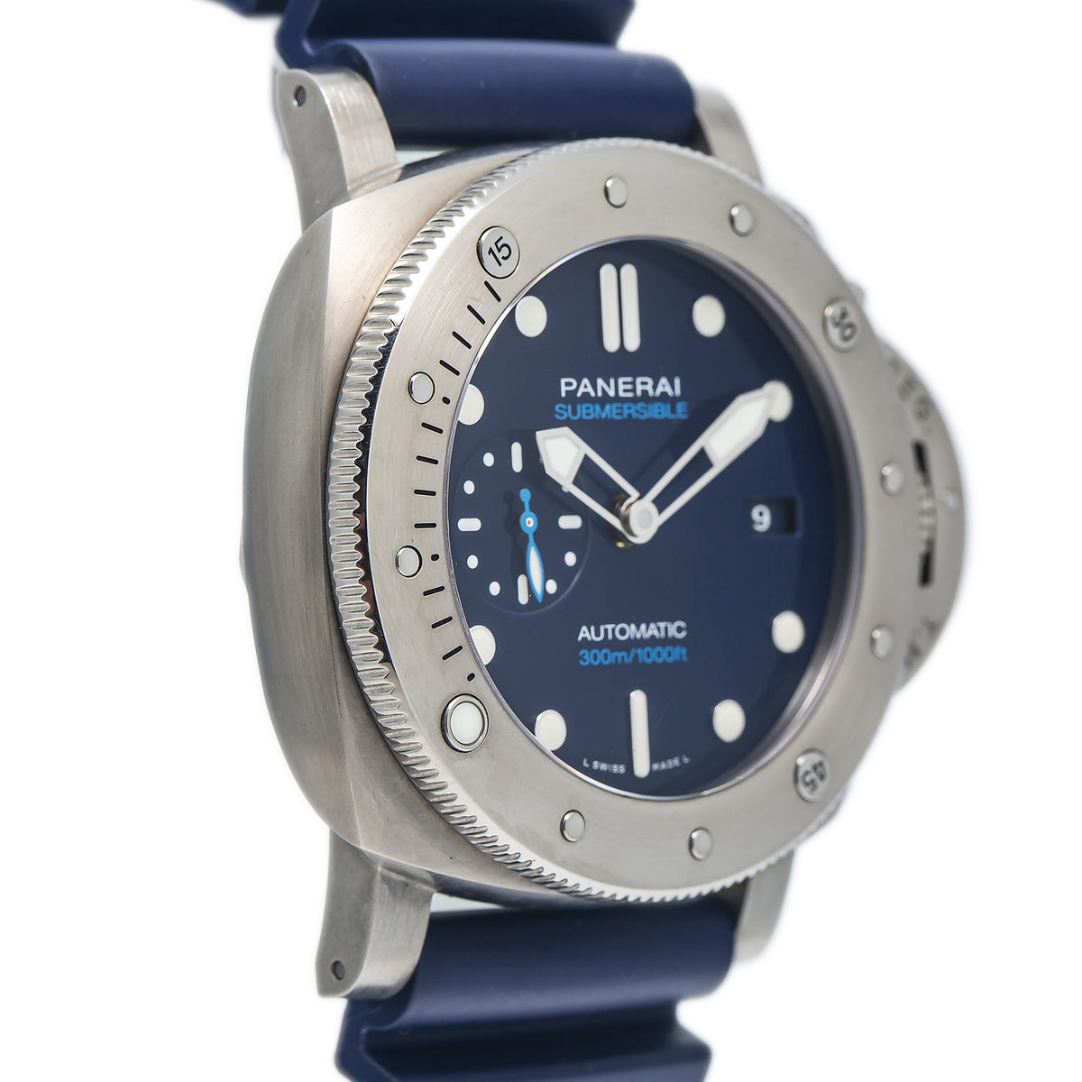 Panerai Submersible PAM00692 BMG-TECH Titanium Automatic Blue Dial Watch 47mm