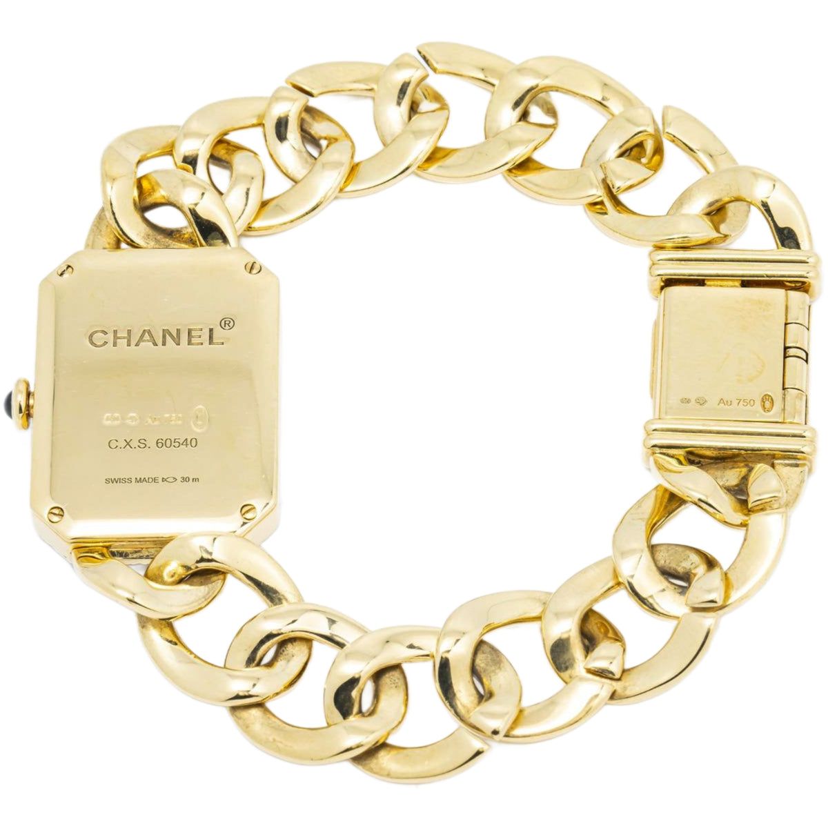 Chanel Premiere H3259 2020 B/P 18K YG Black Dial Factory Diamond Ladies 20x28mm