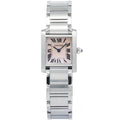 Cartier Tank Francaise 2384 W51028Q3 Stainless MOP Dial Quartz Ladies 20x25mm