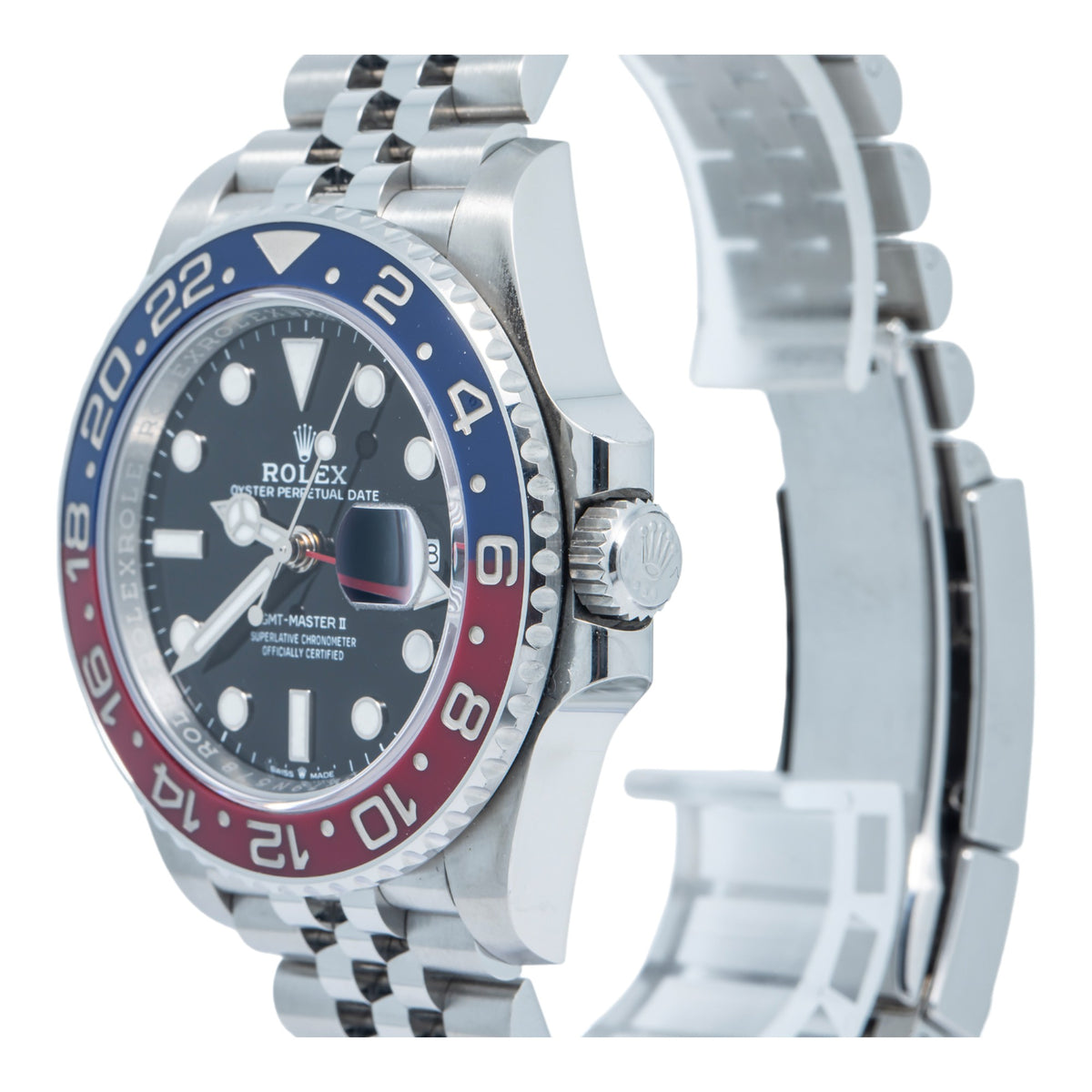 Rolex GMT-Master II 126710BLRO 2023 Complete NEW Jubilee SS Men's Watch 40mm