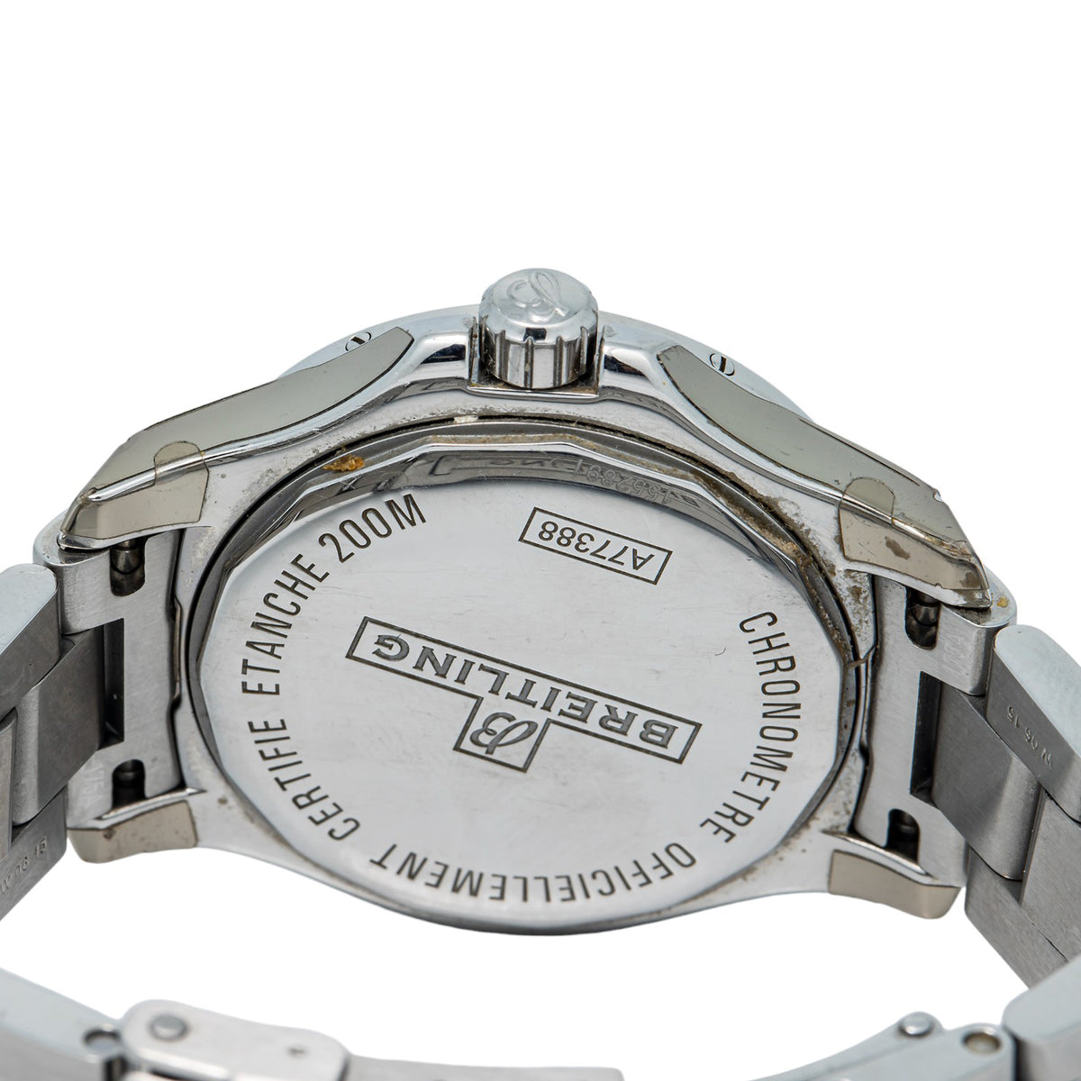Breitling Colt A77388 Factory Diamond Bezel White Dial Quartz Ladies Watch 33mm