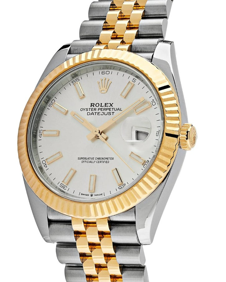 Rolex Datejust 126333 NEW 2024 Complete 18k Jubilee Silver Dial Men's Watch 41mm