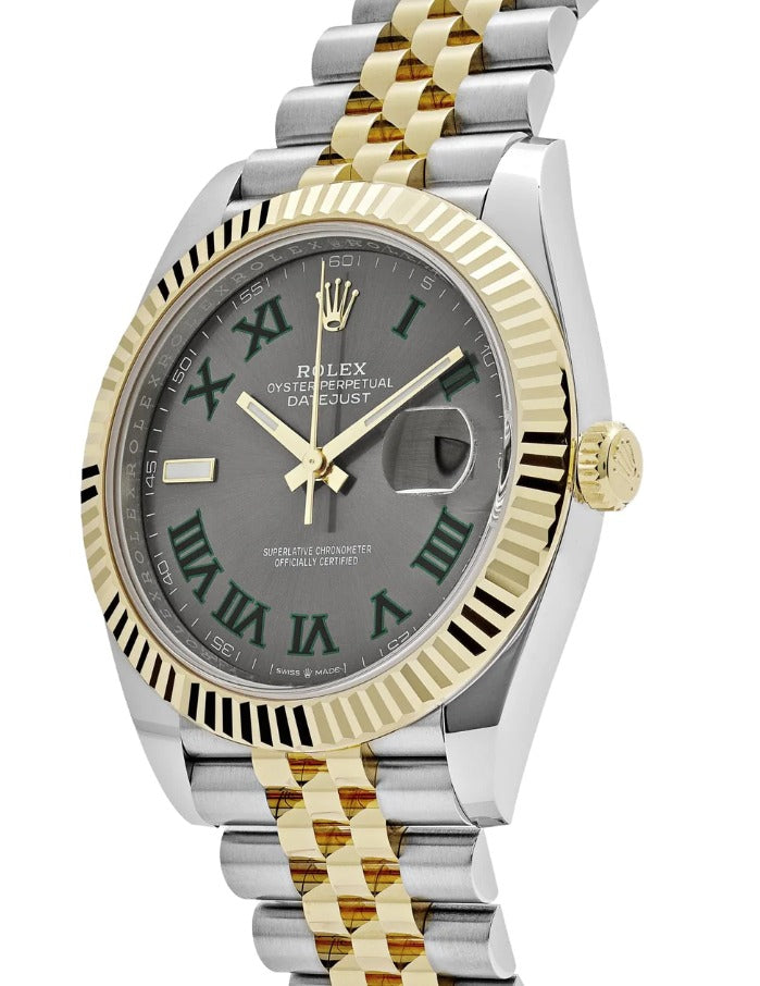 Rolex Datejust 126333 NEW 2024 Complete 18k Jubilee Wimbledon Men's Watch 41mm