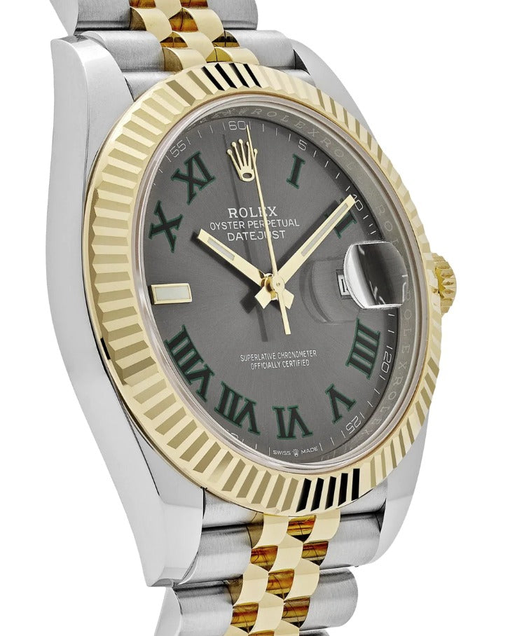 Rolex Datejust 126333 NEW 2024 Complete 18k Jubilee Wimbledon Men's Watch 41mm