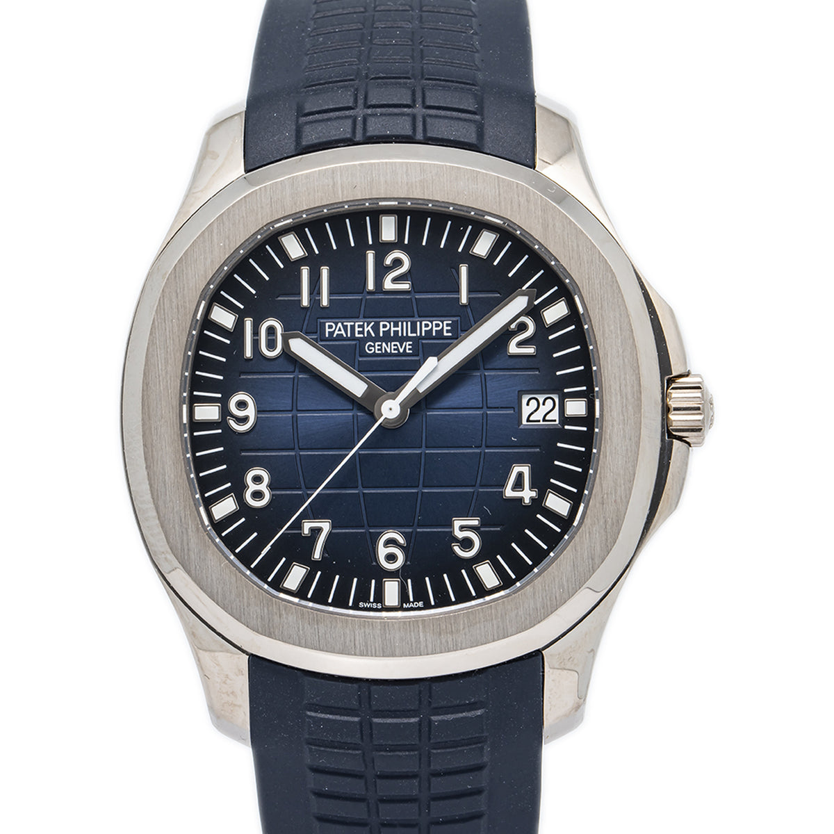 Patek Philippe Aquanaut 5168G-001 2023 Complete 18K WG Blue Dial Auto Men 42mm