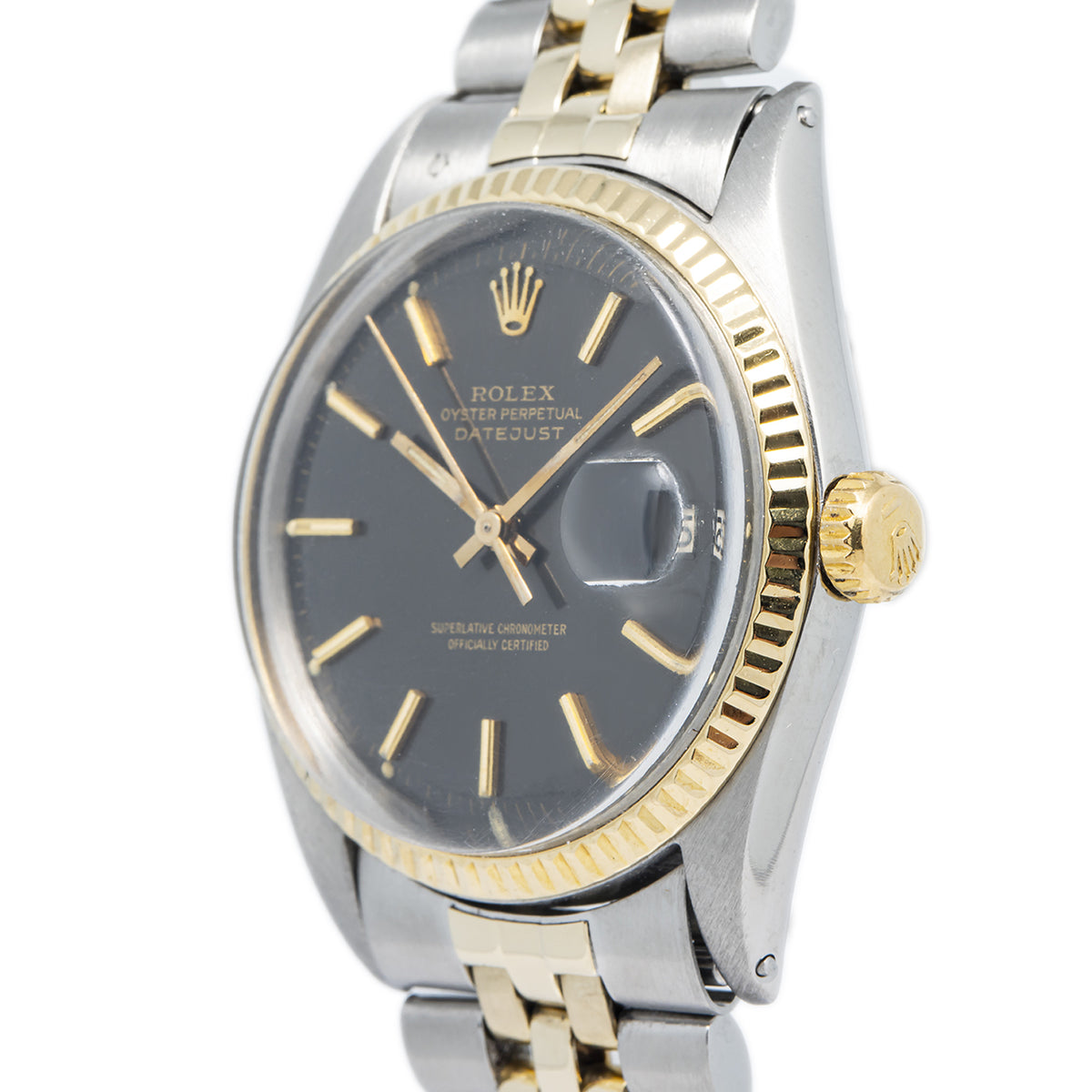 Rolex Datejust 1601 18K YG Two Tone Jubilee Tropical Matte Dial Auto Unisex 36mm