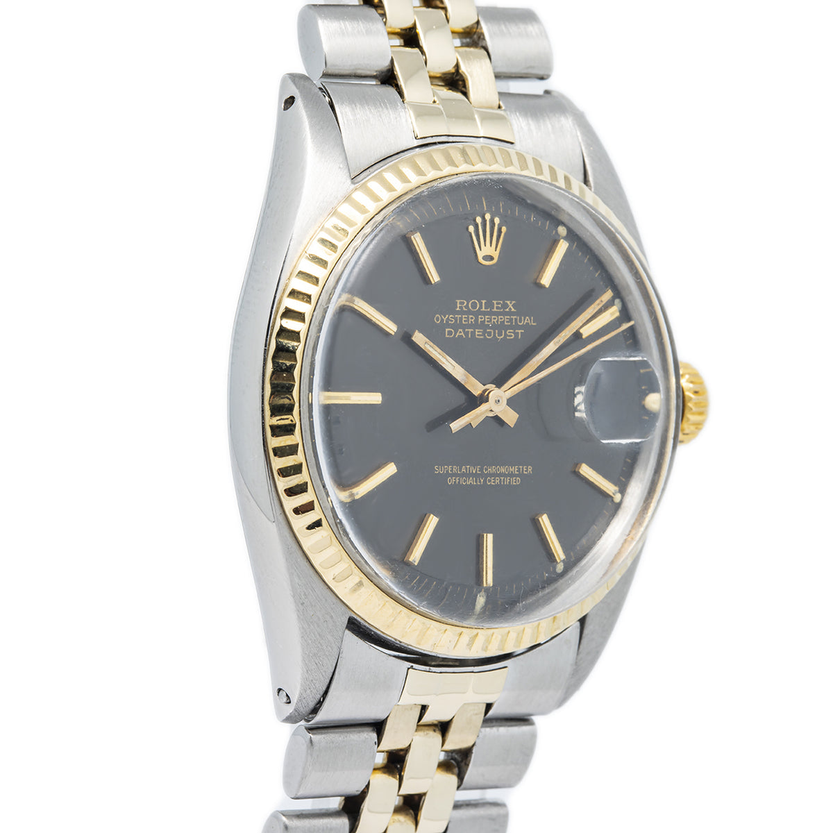 Rolex Datejust 1601 18K YG Two Tone Jubilee Tropical Matte Dial Auto Unisex 36mm