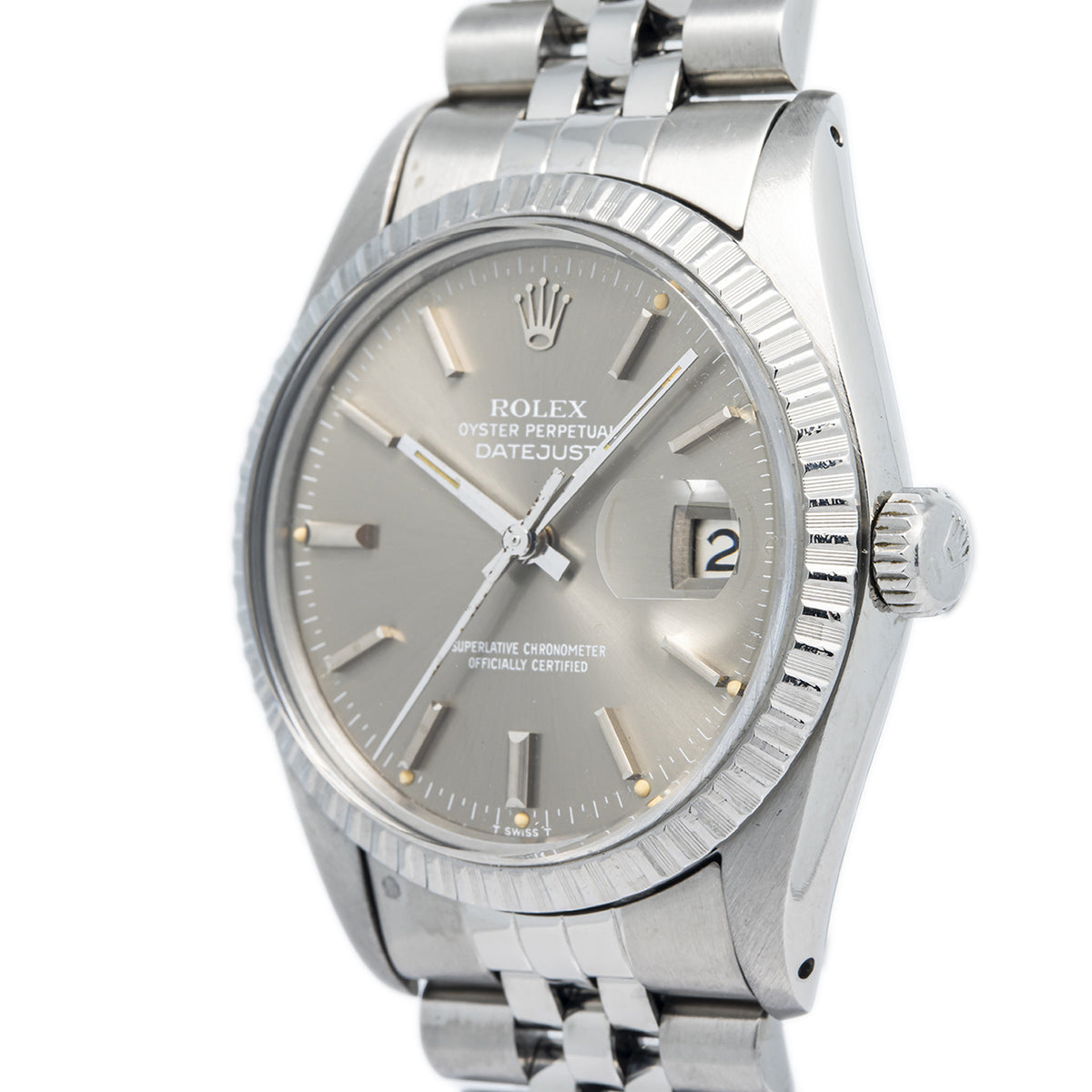 Rolex Datejust 16030 Stainless Jubilee Grey Dial Automatic Unisex Watch 36mm