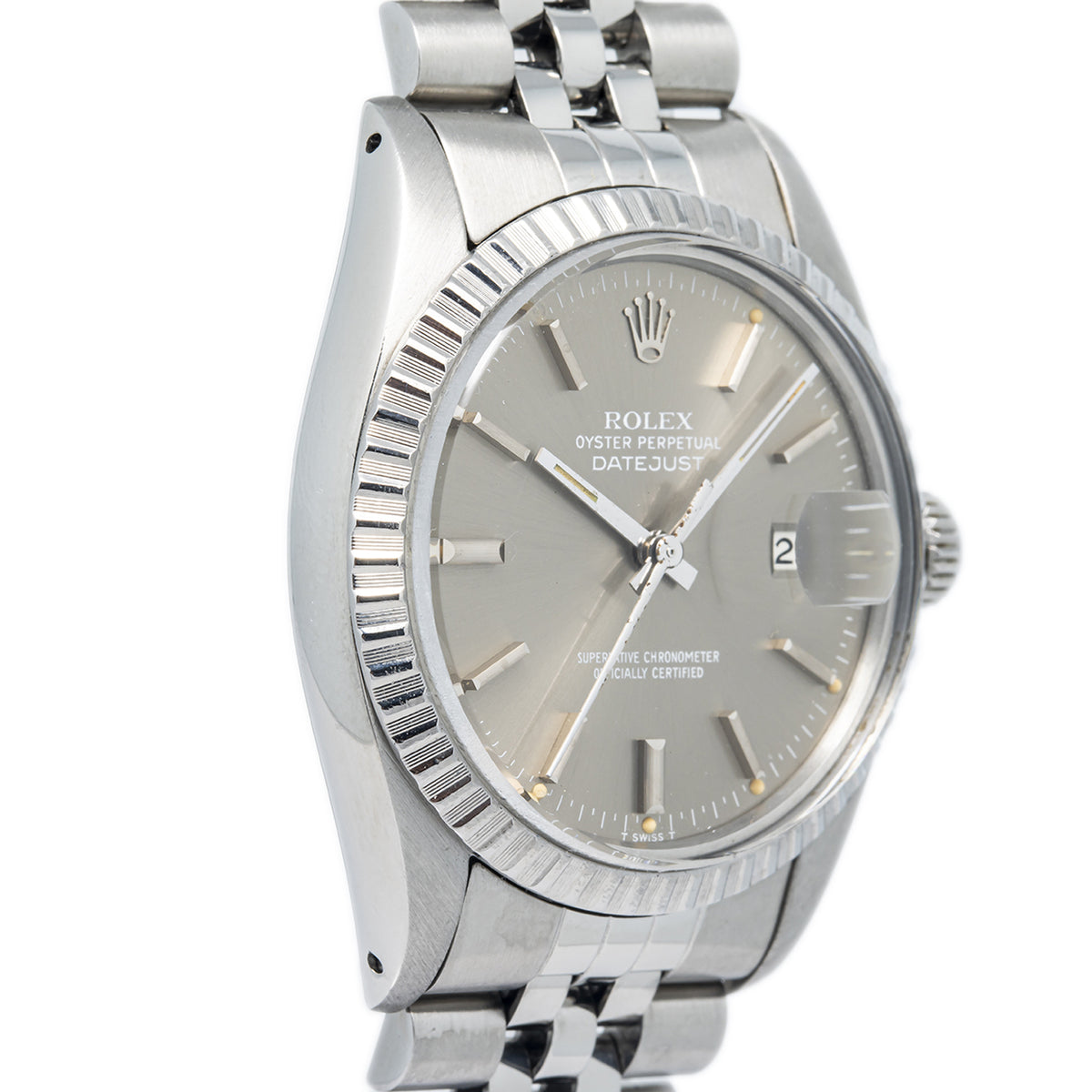 Rolex Datejust 16030 Stainless Jubilee Grey Dial Automatic Unisex Watch 36mm