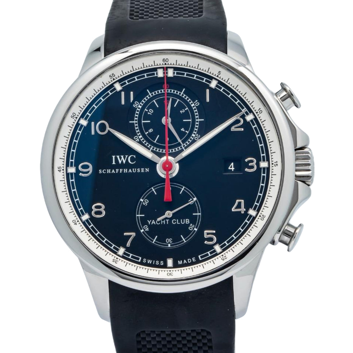 IWC Portuguese Yacht Club IW390204 Stainless Black Dial Auto Men's Watch 45mm