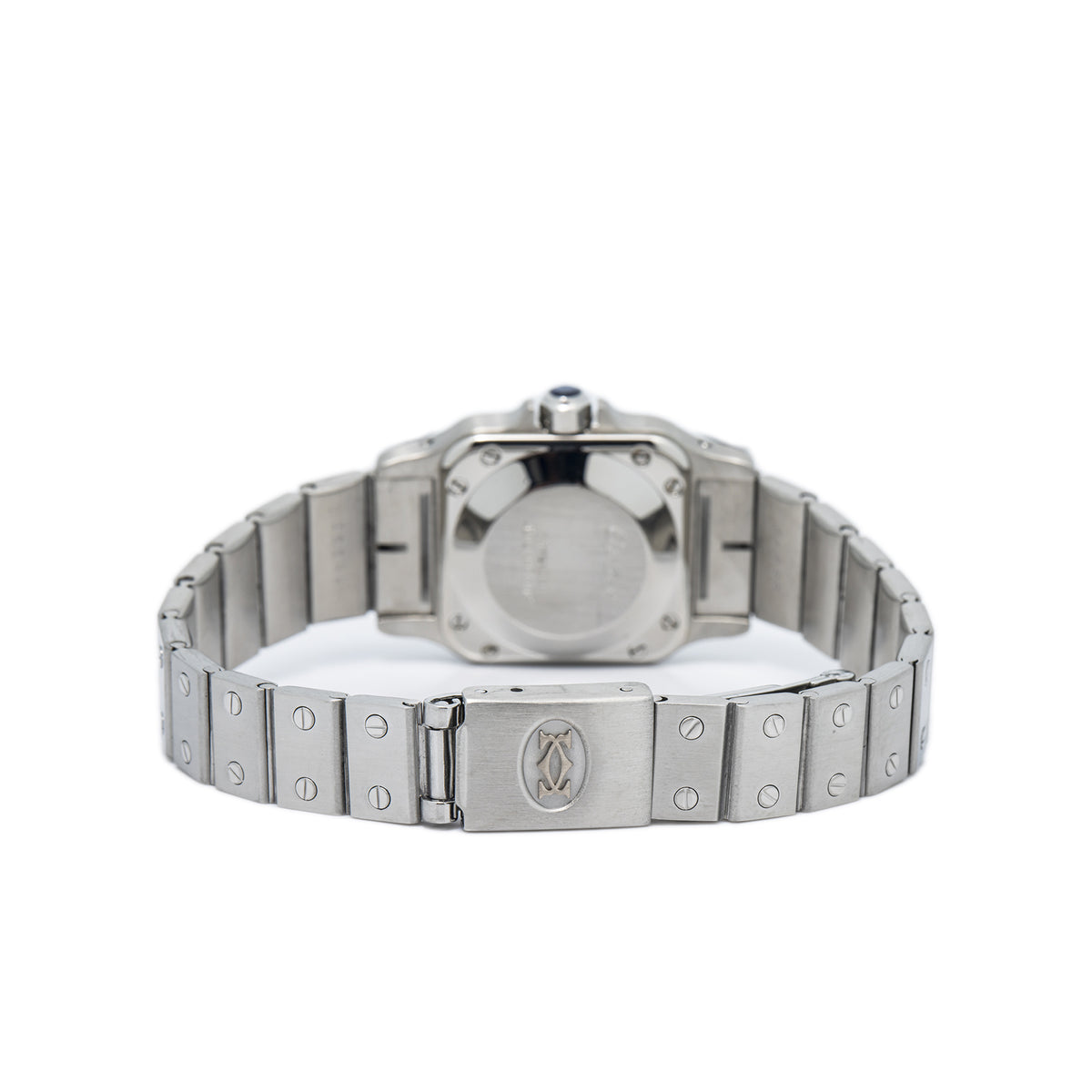 Cartier Santos Carree 0901 Stainless White Dial Automatic Ladies Watch 24mm