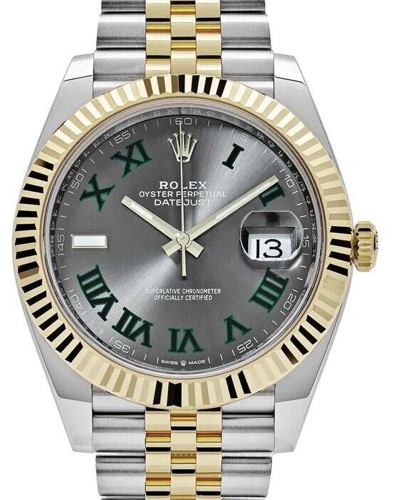 Rolex Datejust 126333 NEW 2024 Complete 18k Jubilee Wimbledon Men's Watch 41mm