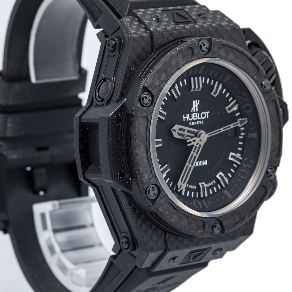 Hublot King Power Oceanographic 731.QX.1140.RX Carbon Black Dial Auto Men 48mm