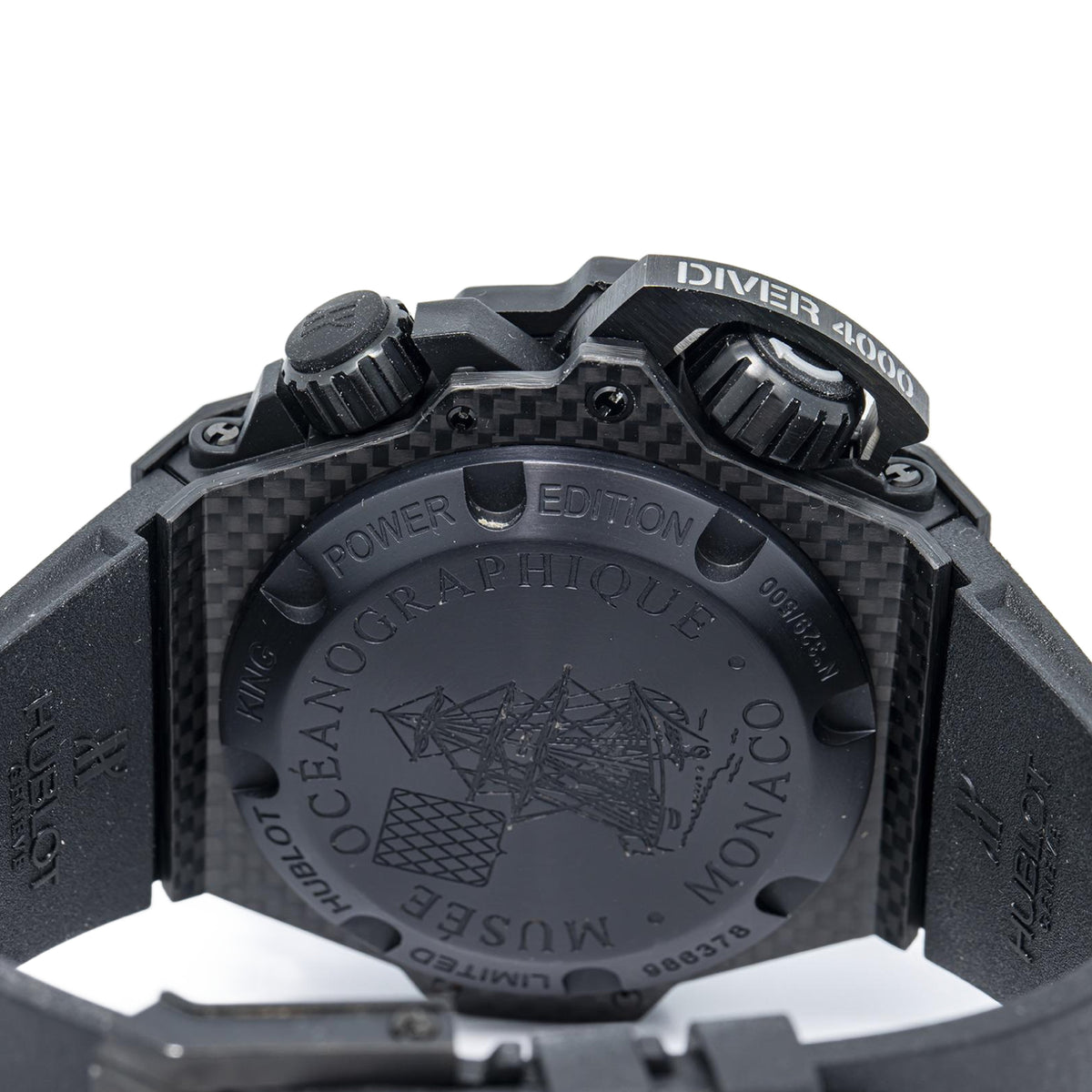 Hublot King Power Oceanographic 731.QX.1140.RX Carbon Black Dial Auto Men 48mm