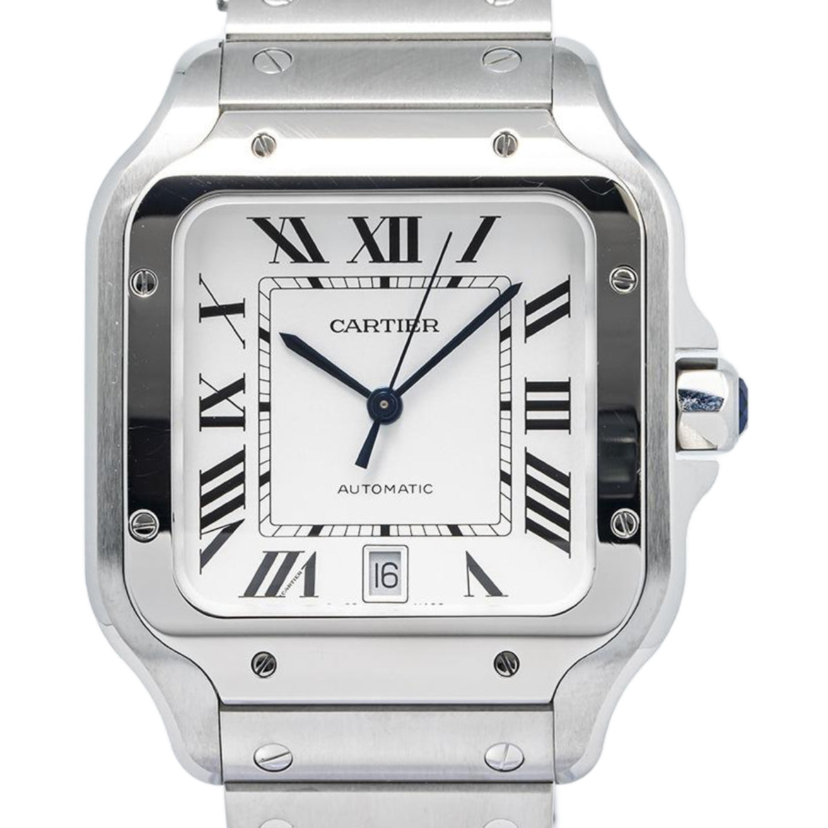 Cartier Santos 4072 WSSA0018 W/Box Stainless Steel Automatic Men's Watch 40mm