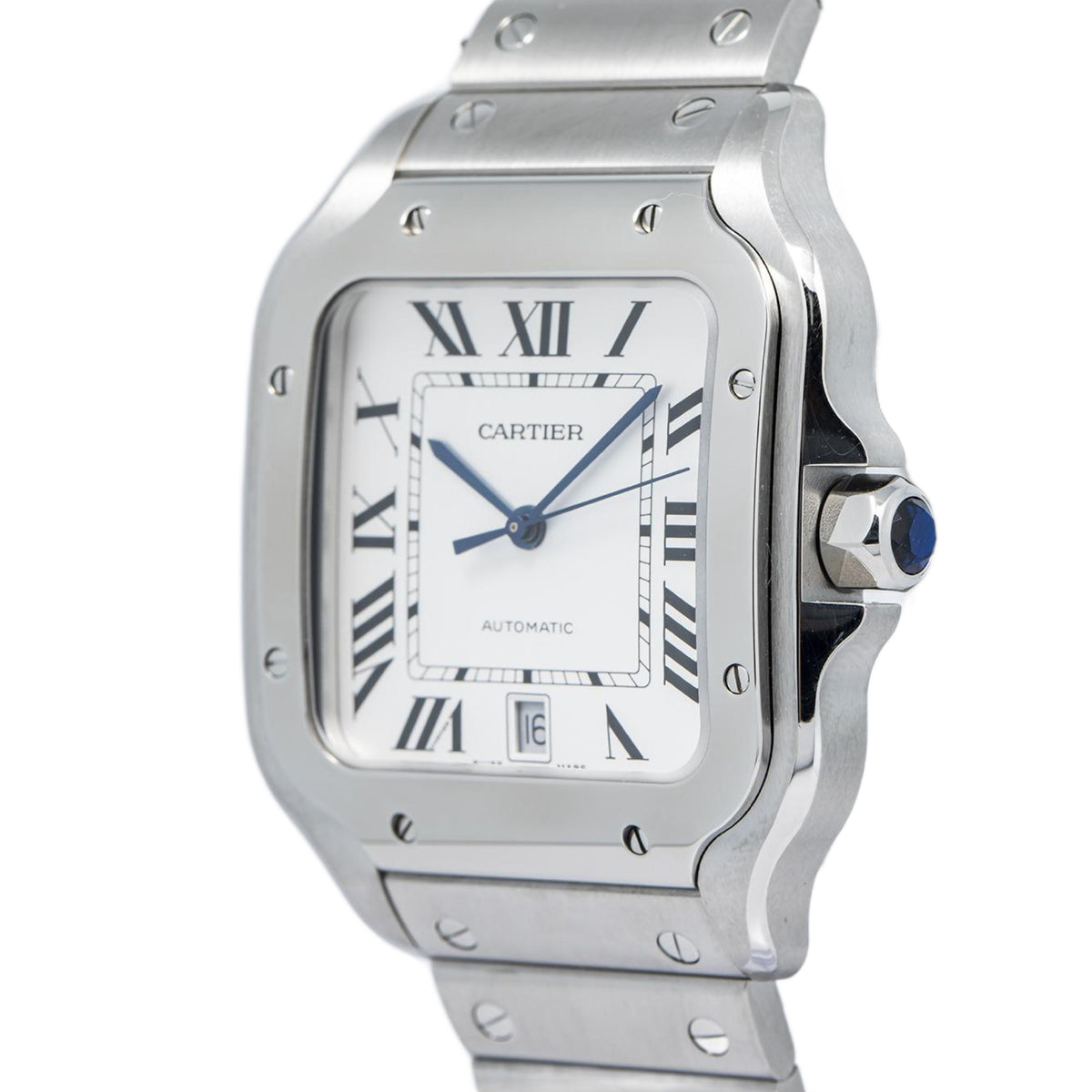 Cartier Santos 4072 WSSA0018 W/Box Stainless Steel Automatic Men's Watch 40mm