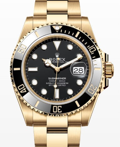 Rolex Submariner 126618LN NEW 2023 B/P 18k Yellow Gold Oyster Men's Watch 41mm