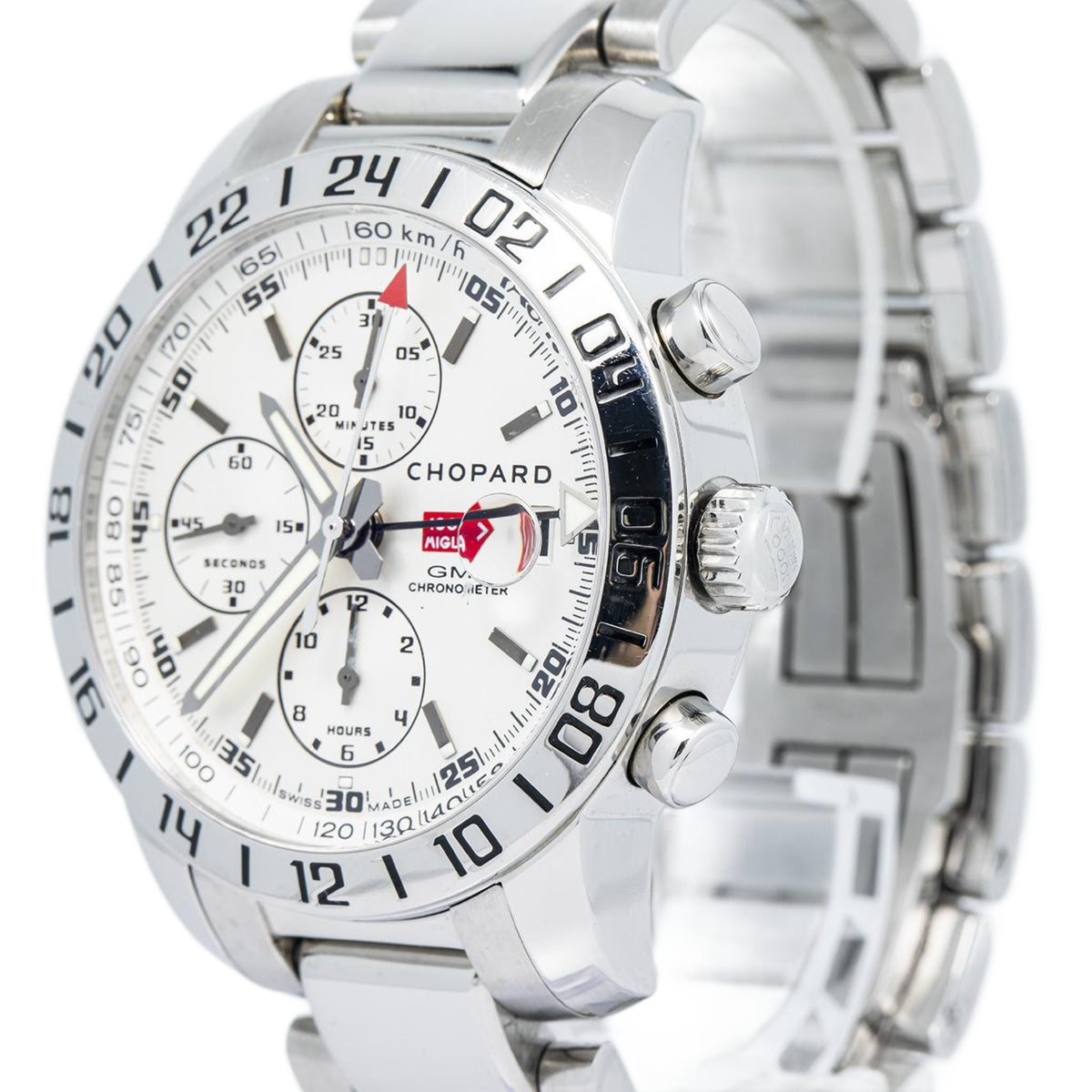 Chopard Mille Miglia 8992 GMT Chronograph Stainless Steel Auto Men's Watch 42mm