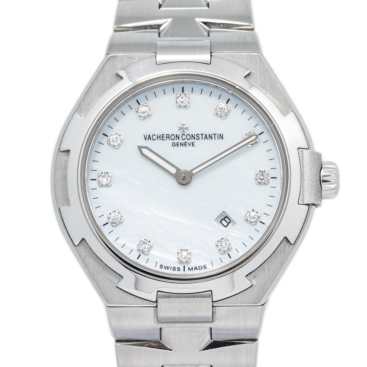 Vacheron Constantin Overseas 25250/D01A 2009 Paper MOP Diamond Dial Watch 34mm