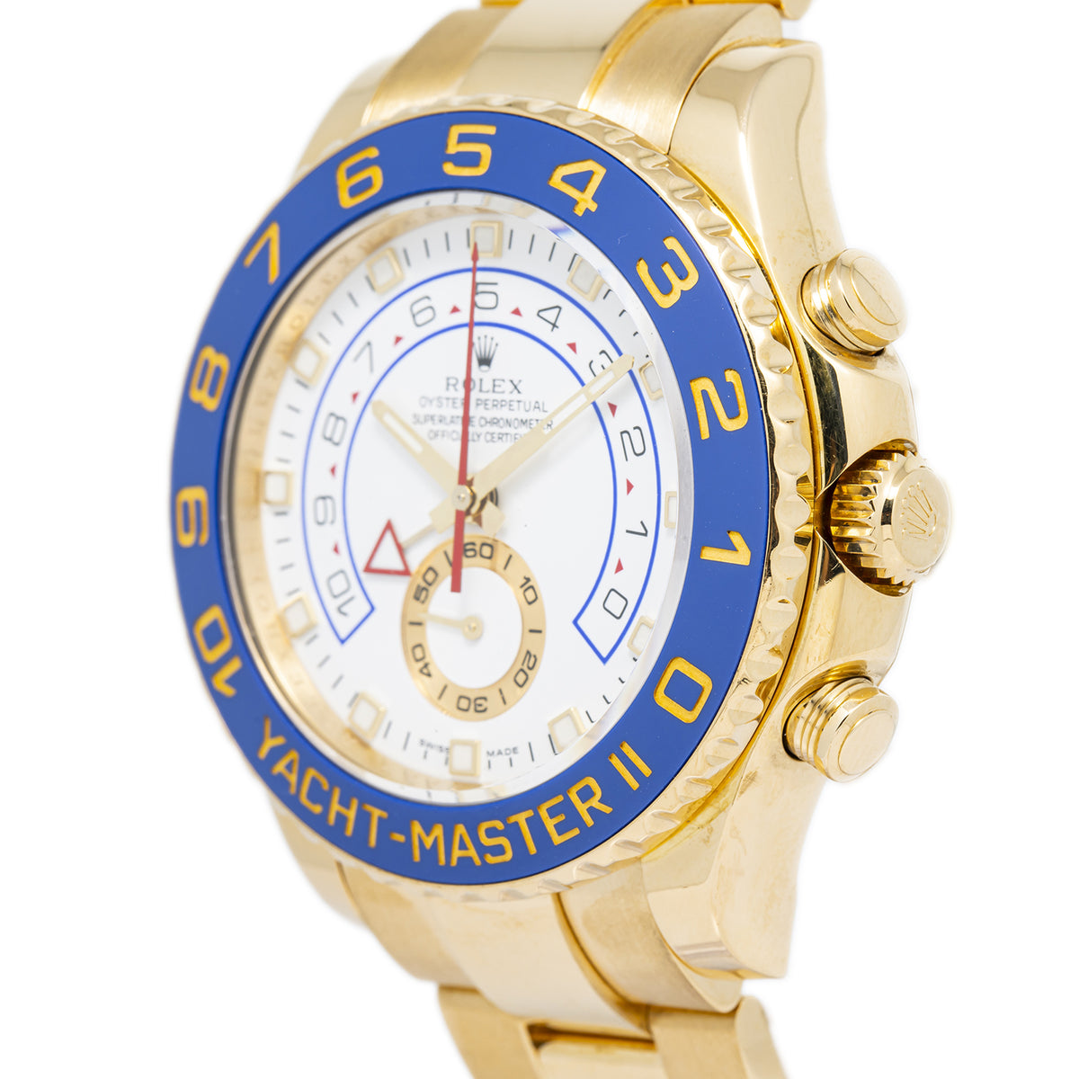 Rolex Yacht-Master II 116688 2010 Card 18k Yellow Gold White Dial Auto Men 44mm