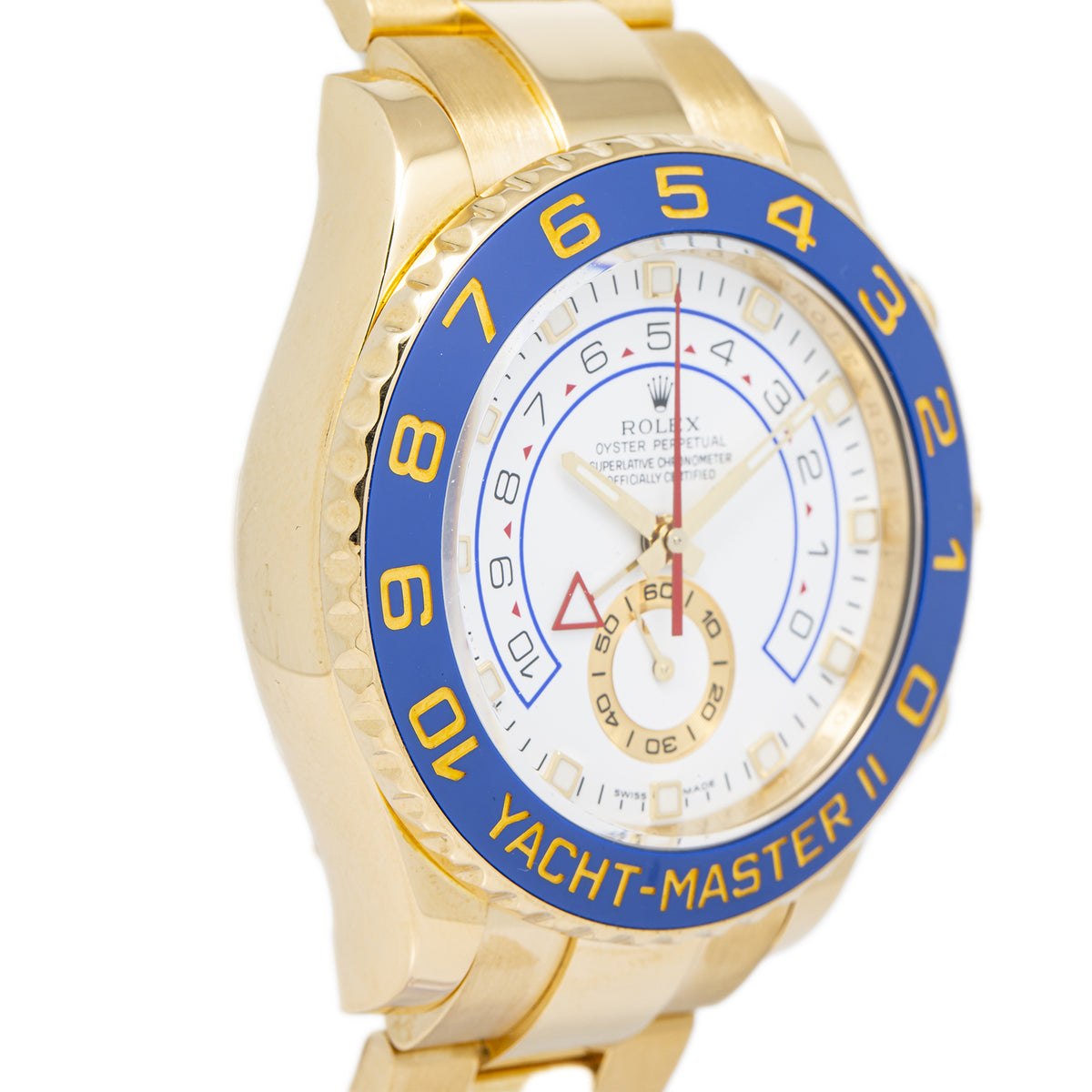 Rolex Yacht-Master II 116688 2010 Card 18k Yellow Gold White Dial Auto Men 44mm